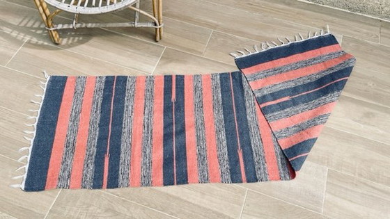 Image 1 of Kelim Teppich Baumwolle 1980er Jahre