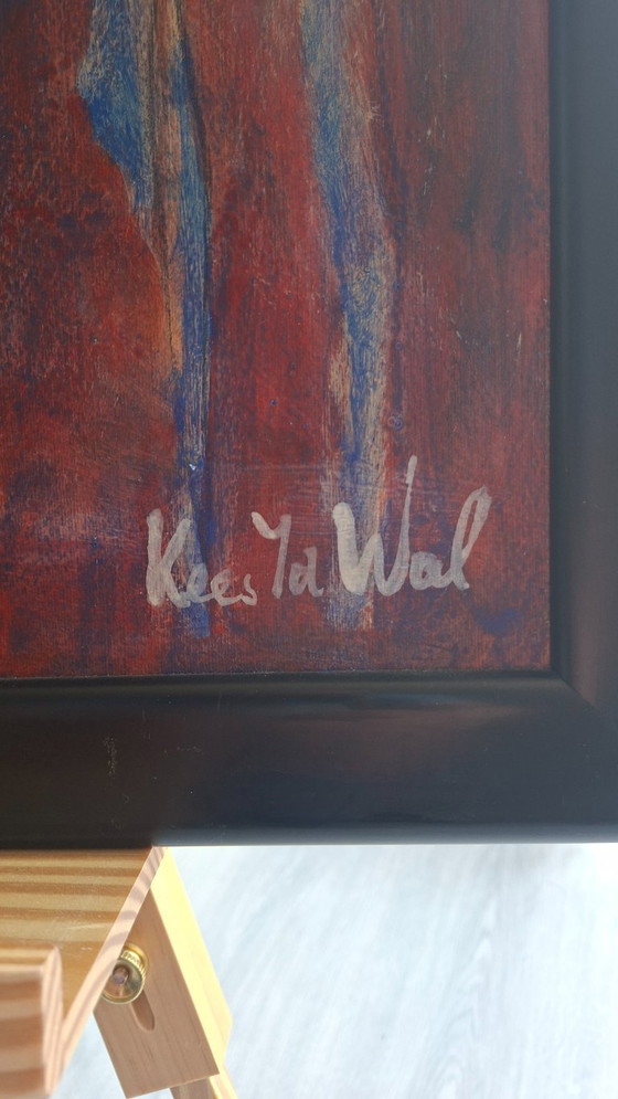 Image 1 of Kees van de Wal - Complete Series of 6 Large Abstract Paintings