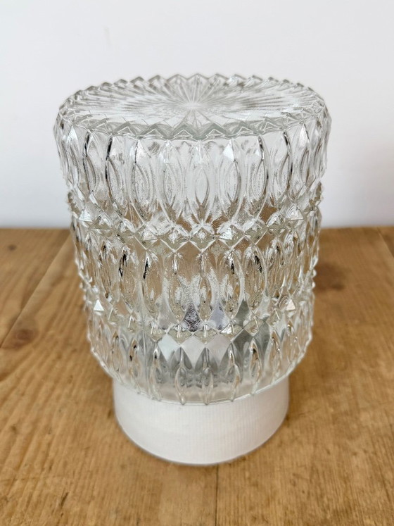 Plafonnier vintage en porcelaine blanche, années 1970 – Ceramic, Glass (photo 4 of 13)