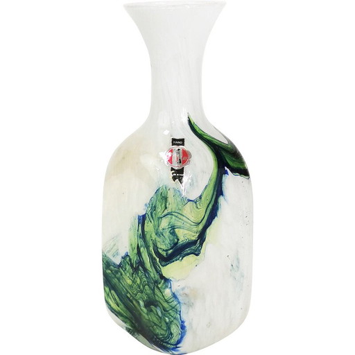 Vase en verre vintage, Italie 1970