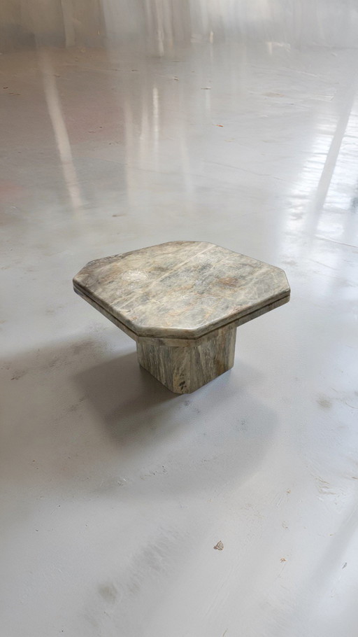Vintage marble side table, Italy 1979