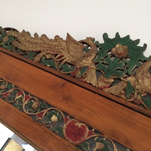 Italian Antique handcarved wood mirror