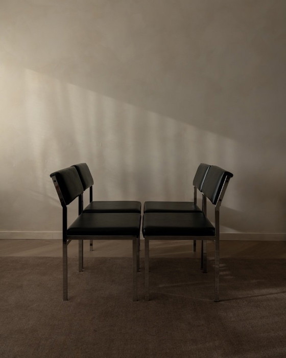 Image 1 of Pastoe SM07 Eetkamerstoelen (set van 4) van Cees Braakman - Nederlands Modernist