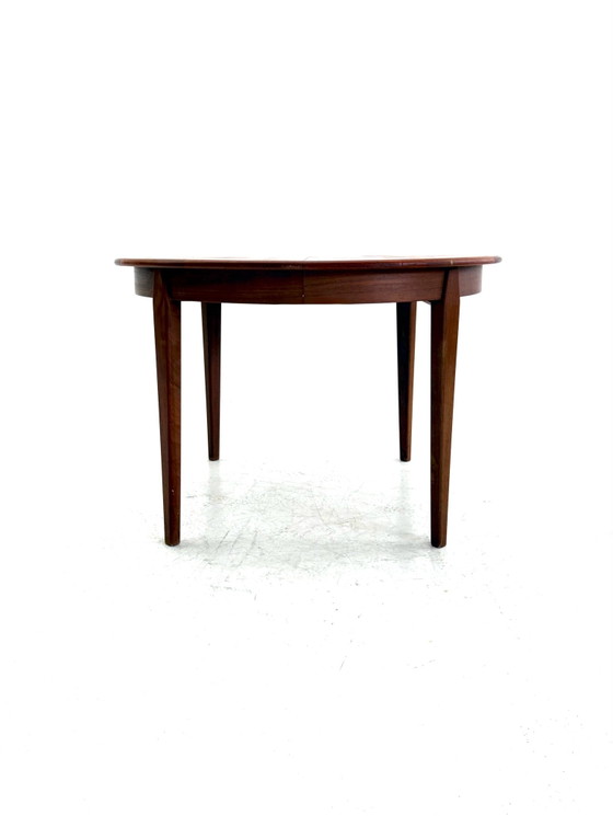 Vintage verlengbare Deense teakhouten eettafel ‘60 (photo 10 of 14)