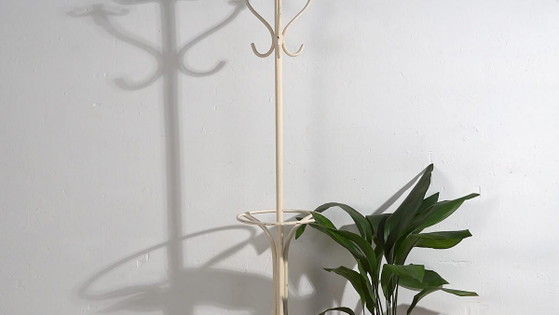 Appendiabiti antico in ferro bianco (c.1920) #3 – Art Nouveau (photo 3 of 9)