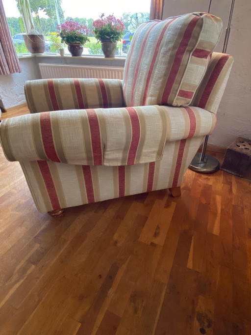 Duresta Fauteuil Belvedere avec roulettes en cuivre