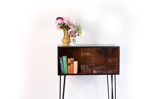 Mid-Century Modern Vitrine – Sage Green