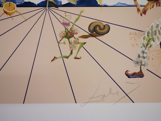 Salvador Dalí: Flordali I, Litografía original firmada – Litografías y grabados, Paper (photo 3 of 7)
