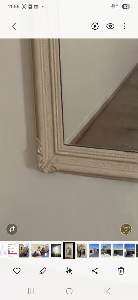 Image 1 of Vintage mirror with angel