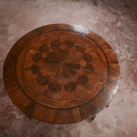 Tavolo rotondo antico intarsiato e scanalato – Lampade da tavolo, Legno (photo 11 of 18)