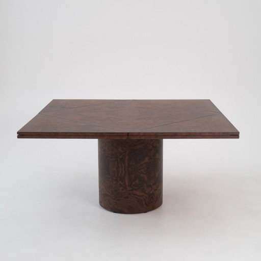 Bauhausly Table ROUND/SQUARE QUAD0 Walnut mix – Simple Table, Amazing Function