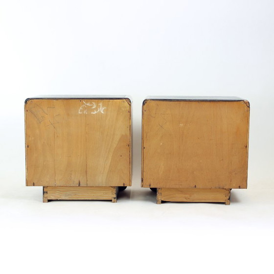 Pair of Czechoslovak Modernist Bedside Tables, Circa 1935 – up zavody, Nightstands, Wood (photo 10 of 14)