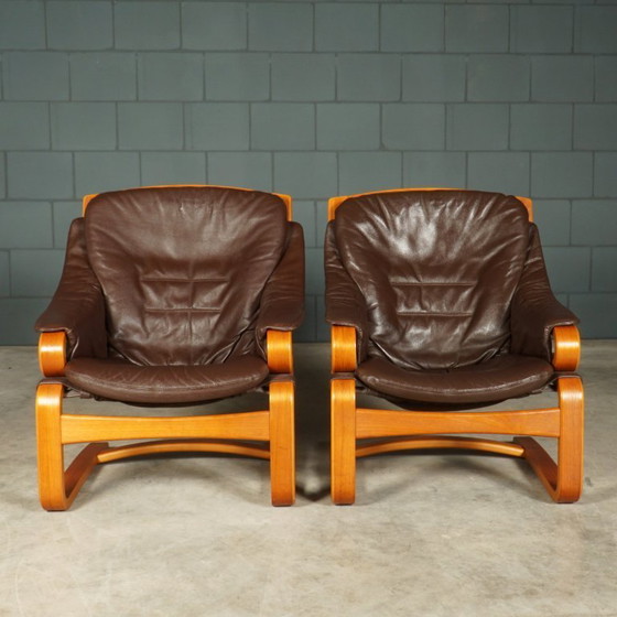 Image 1 of Danish design "Apollo" armchairs – Svend Skipper – 1970s