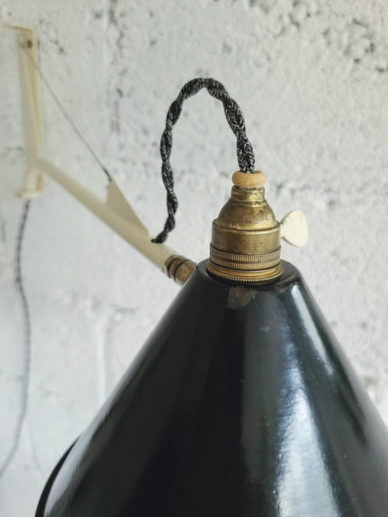 Image 1 of lampada da parete mini-Jib - stile Jean Prouvé - ispirazione nautica