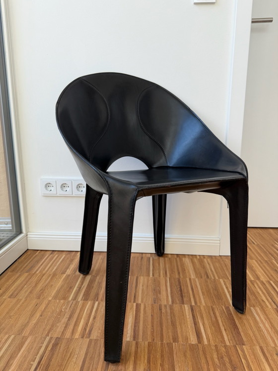 Cassina Lira CAB K5 - Mario Bellini - nero – Sedie da camera, Pelle (photo 2 of 9)