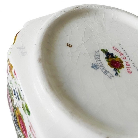 Image 1 of Vintage Sadler Olde Chintz theebus porselein cottage veelkleurige bloemen 1960's