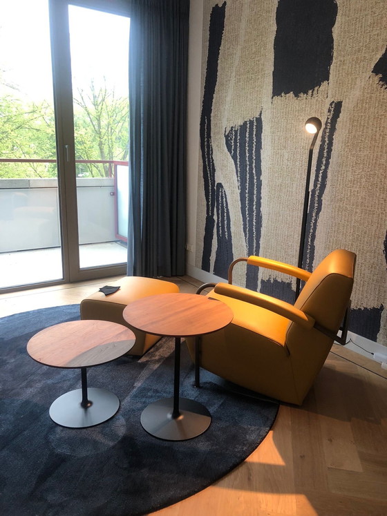 Image 1 of Poltrona e poggiapiedi Leolux Scylla, come nuovi!