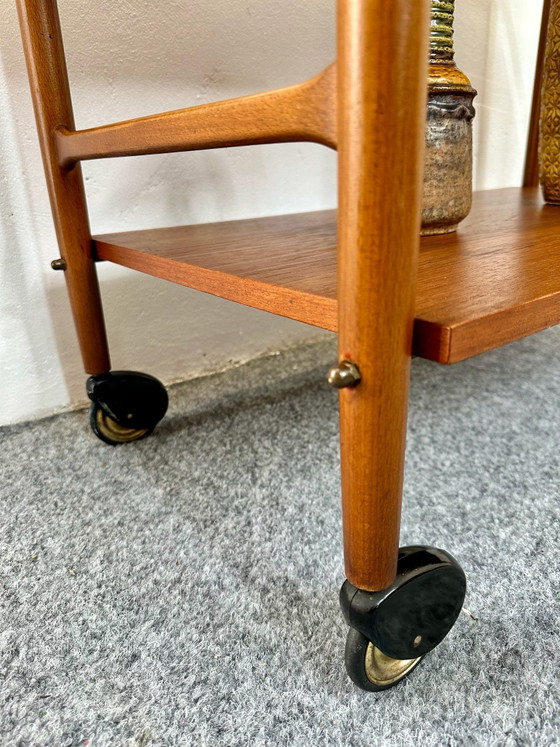 Carrello bar in teak design danese Mid-Century, Carrelli bar, Legno, Marrone (foto 7 di 11)