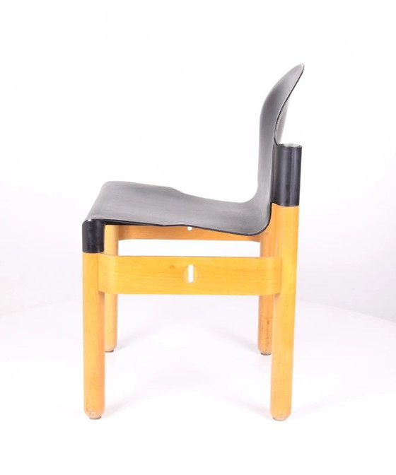 6 sedie originali Thonet Flex 2000 di Gerd Lange – impilabili – Sedie da pranzo, Plastica, Legno (photo 11 of 11)