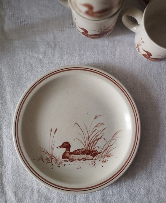 5 kleine vintage aardewerken bordjes en mokken met CHURCHILL eendjes. – Servies, Ceramic (photo 8 of 17)