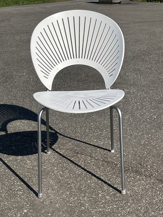 Image 1 of Set Van 8 Nanna Ditzel Stoelen “Trinidad” Voor Fredericia, Denemarken