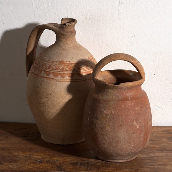Pair of Antique Terracotta Jugs, Central Europe, circa 1900, Crockery (photo 9 of 9)