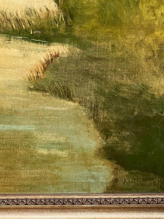 Groot boslandschap aangegeven – Schilderijen & Tekeningen, Canvas (photo 5 of 7)