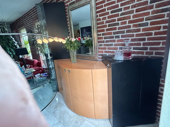 Modern Design Wandmeubel Uit 3 Delen – Wandkast, Glass, Wood (photo 6 of 20)