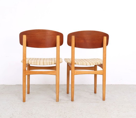 Børge Mogensen Model 122 Eetkamerstoelen, Søborg Møbelfabrik, 1952 – Textile, Wood (photo 3 of 13)