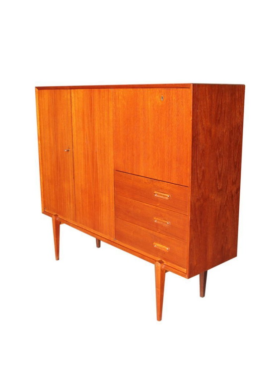 Image 1 of Hohes Sideboard im skandinavischen Stil, Van Pelt, 1960er Jahre