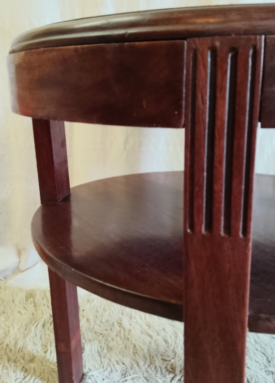 Art Deco solid wood Side table - 40s/50s (photo 4 of 8)