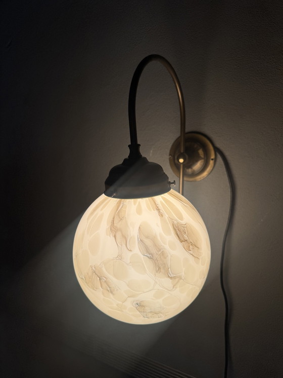 Image 1 of Suggestiva lampada da parete vintage marmorizzata di AGI Verlichting (Almelo)