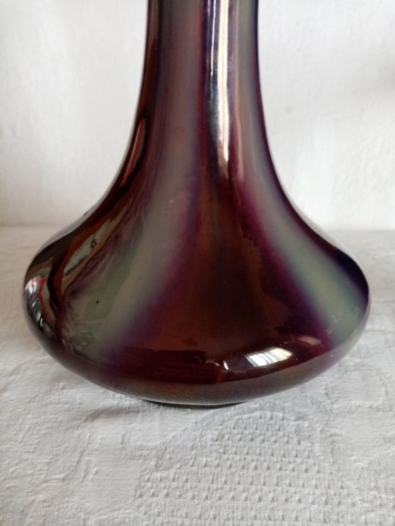 Image 1 of Art deco ceramic vase Thulin/Belgium period 30cm