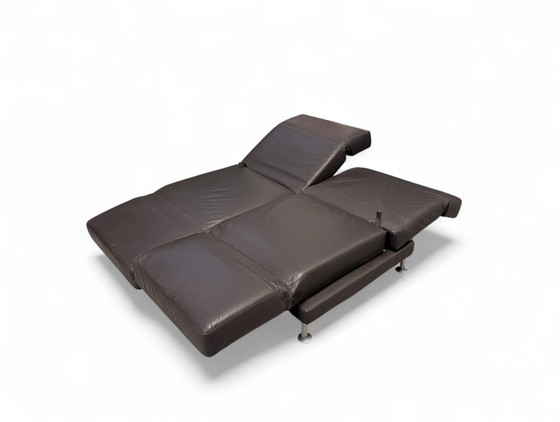 Image 1 of Sofá cama mediano de piel BRÜHL Moule