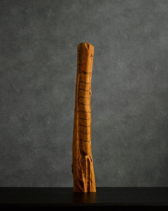 Image 1 of 3 Wooden, Handcarved Sculptures