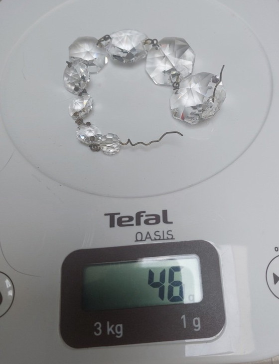 Palwa Chandelier 10 kg Lead Crystal Restored and Polished – Glass (photo 8 of 14)