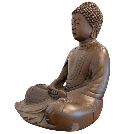 Antiguo Buda Japonés XL de Bronce Sentado Estilo Kamakura – Esculturas, Bronze (photo 8 of 9)