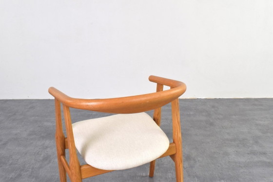 Image 1 of Sedia da pranzo in rovere di metà secolo, disegnata da Hans Wegner per Getama, anni '70.