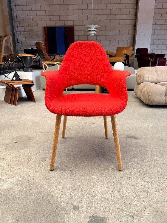 Silla Vitra Organic roja (modelo alto) – Sillones, Textile, Wood (photo 3 of 11)