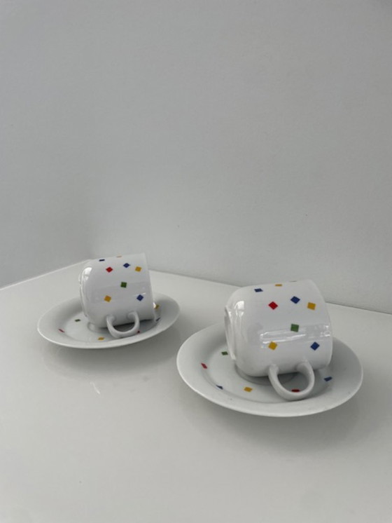 Image 1 of Vintage Eversberg cup and saucer set postmodern style