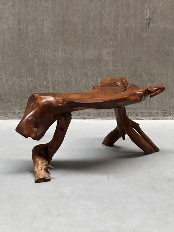 Image 1 of Vintage brutalist wabi-sabi coffee table