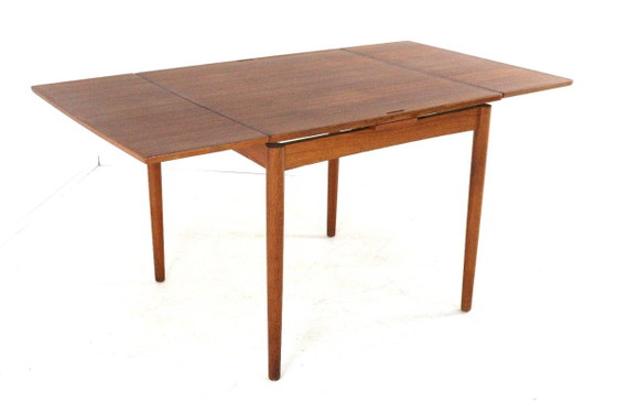 Tavolo da pranzo quadrato allungabile in teak Poul Hundevad, stile vintage danese. – Set da pranzo, Wood (photo 9 of 24)