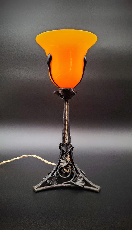 Image 1 of Lampe tulipe Art nouveau Loetz - Powolny