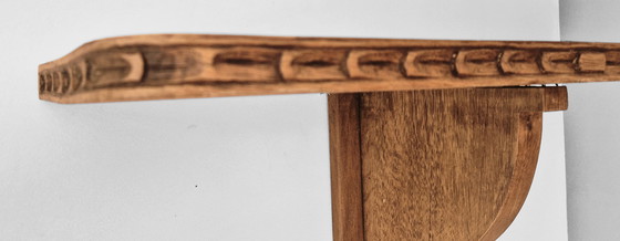 Image 1 of Wandregal aus massiver Eiche- Rustikaler Louis XVI-Stil