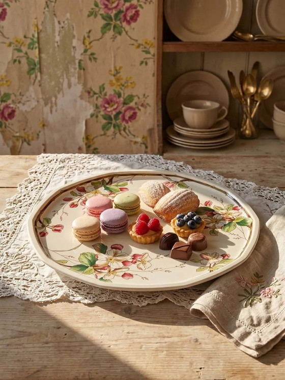 Grande piatto da torta Villeroy & Boch Portobello vintage anni '80-'2000 – Stoviglie, Porcellana (photo 3 of 16)