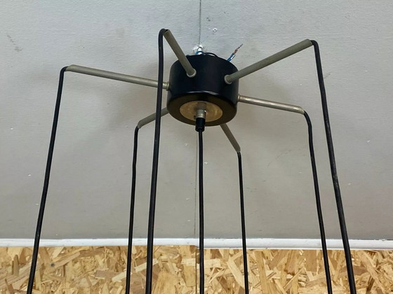 Image 1 of Lampada da soffitto anni '60 e '70, lampada a sospensione, lampada a cascata, design spaziale in vetro, anni '70