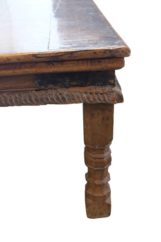 Image 1 of authentischer indischer Opiumtisch als Couchtisch