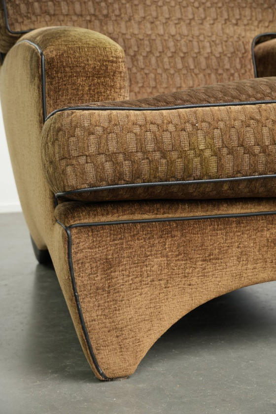 Beautiful Fabric Art Deco Design Armchair by Bart van Bekhoven – Textile (photo 13 of 13)