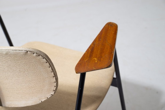 Rare 'F1 chair' by Willy Van der Meeren, 1950s, Armchairs, Metal, Textile, Black (photo 6 of 6)