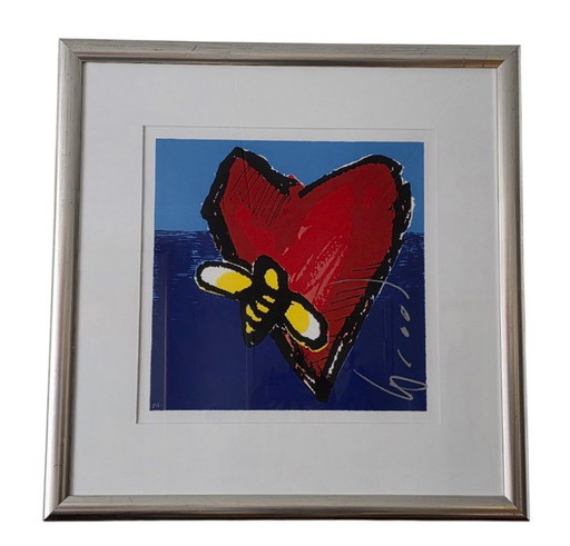 Herman Brood - Valentijn - E.A. - Hand-signed